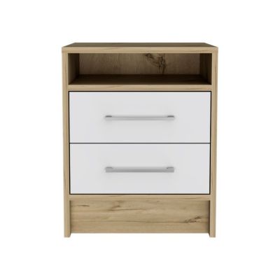 Eter Nightstand with Superior Top and Two Drawers