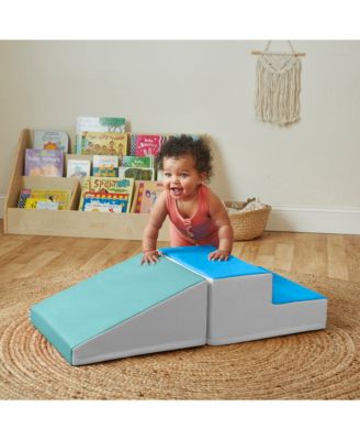 SoftZone Junior Little Me Climb and Slide, Earthtone, 2-Piece