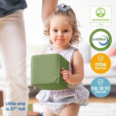 SoftZone Patchwork Toddler Blocks, Assorted, 12-Piece