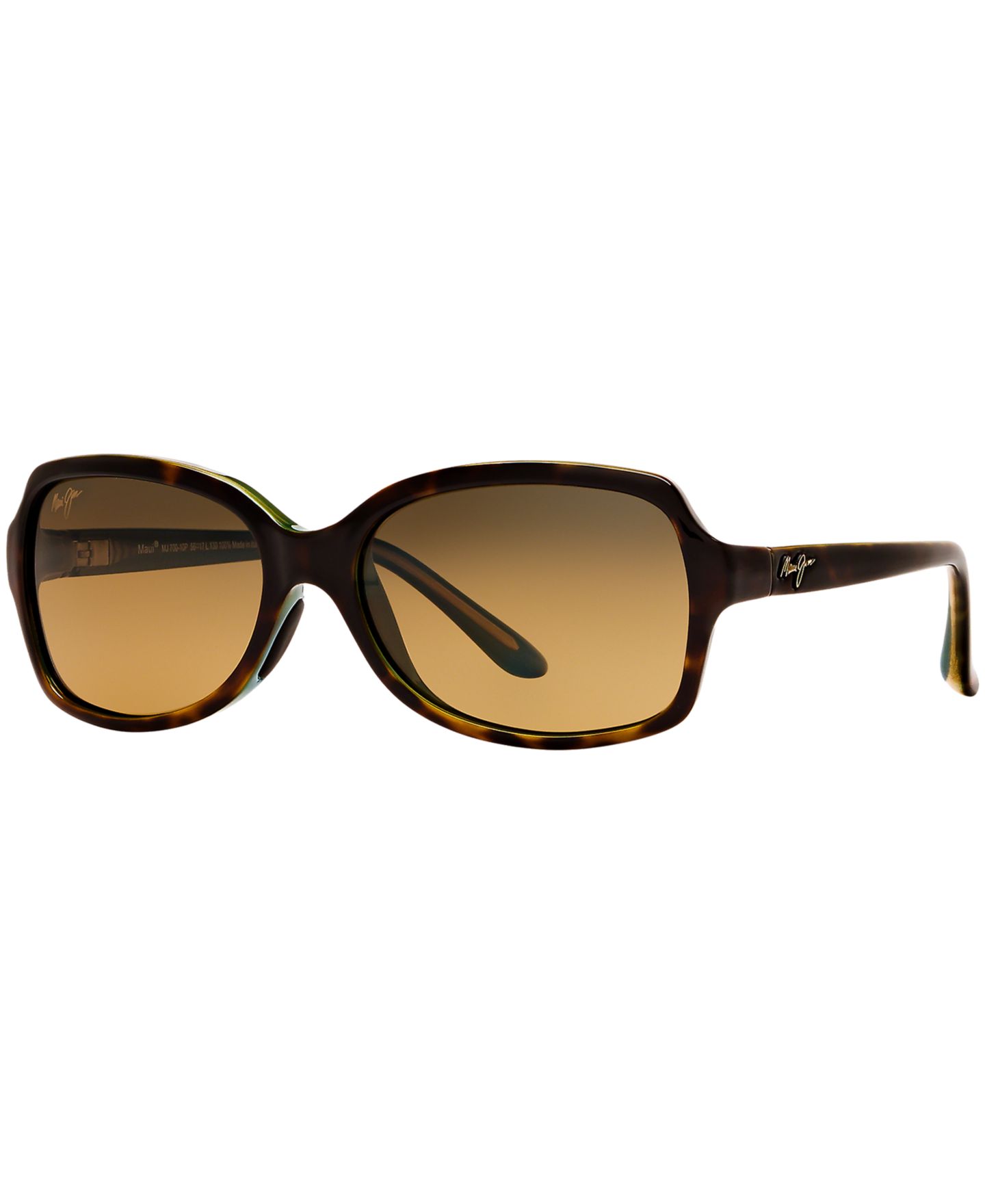 Женские солнцезащитные очки Maui Jim Polarized Cloud Break Sunglasses, 700, цвет: Коричневый черепаховый / Бронзовый градиентный — фото 1