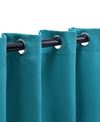 Solid Classic Modern Wrinkle Resistant Room Darkening 2-Piece Curtain Set with Grommet Header Top, 52"X72"