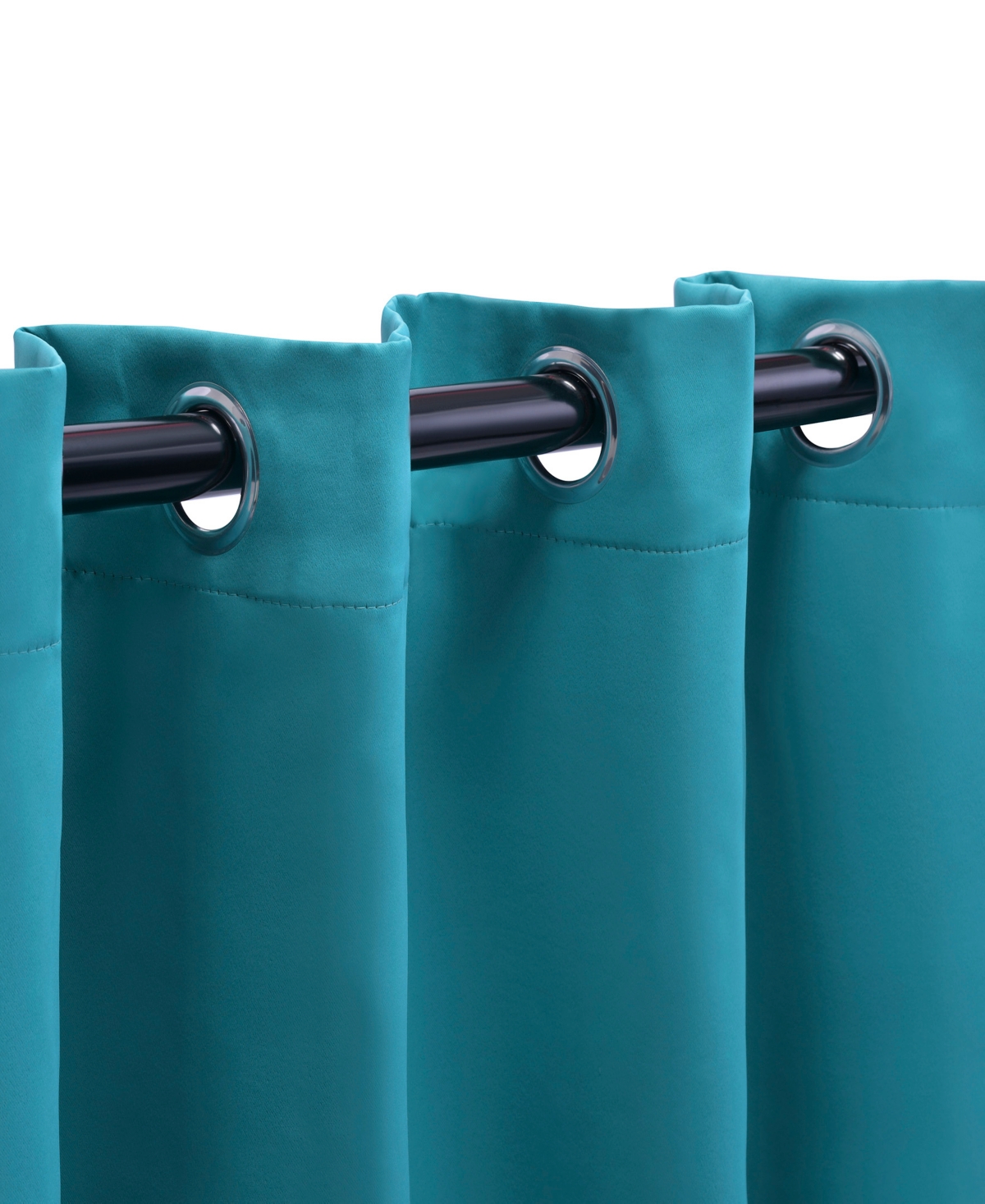 Superior Solid Classic Modern Wrinkle Resistant Room Darkening 2-Piece Curtain Set with Grommet Header Top