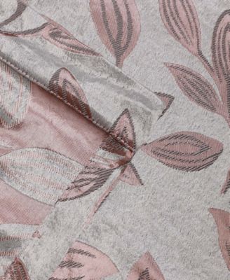 Modern Leaves 8 Curtain Panels Set with Grommet Header, 42 X 84