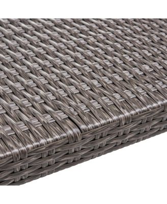 Timeless Transitional Wicker Outdoor Ottoman