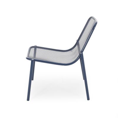 Streamdale Stackable Matte Navy Blue Iron Chairs for Sun-Soaked Summer Days