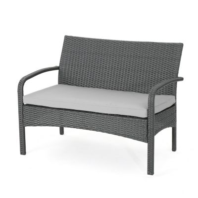 Cordoba Brown PE Rattan 4-Piece Outdoor Chat Set