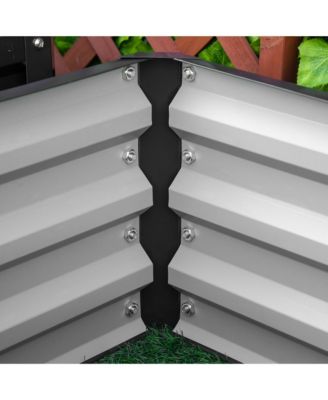 Stylish & Durable 2-Pack Elevated Garden Planters with Open Bottoms