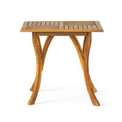 Streamdale Chic Modern Acacia Wood Square Patio Table