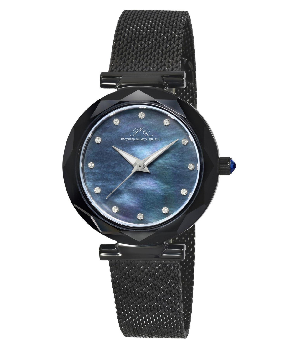 Hazel Stainless Steel Black Women's Watch 1272CHAS - Black