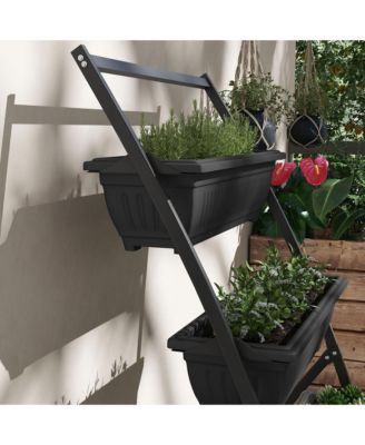 4-Tiered Vertical Garden Ergonomic, Space-Saving, Elevated Planter