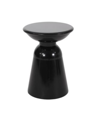 Chic Circular Side Table with Pedestal Base