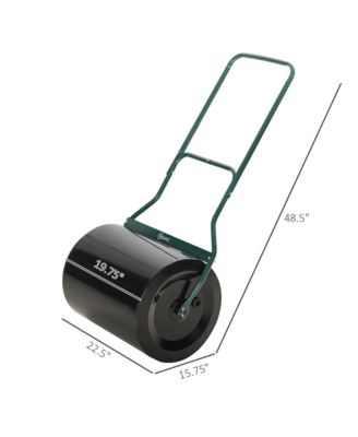 3-Piece Push and Tow-Behind Lawn Roller with 15 Gallon Capacity