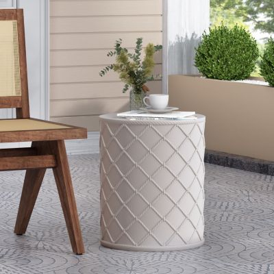 Streamdale Nautical Modern Portable Concrete Side Table