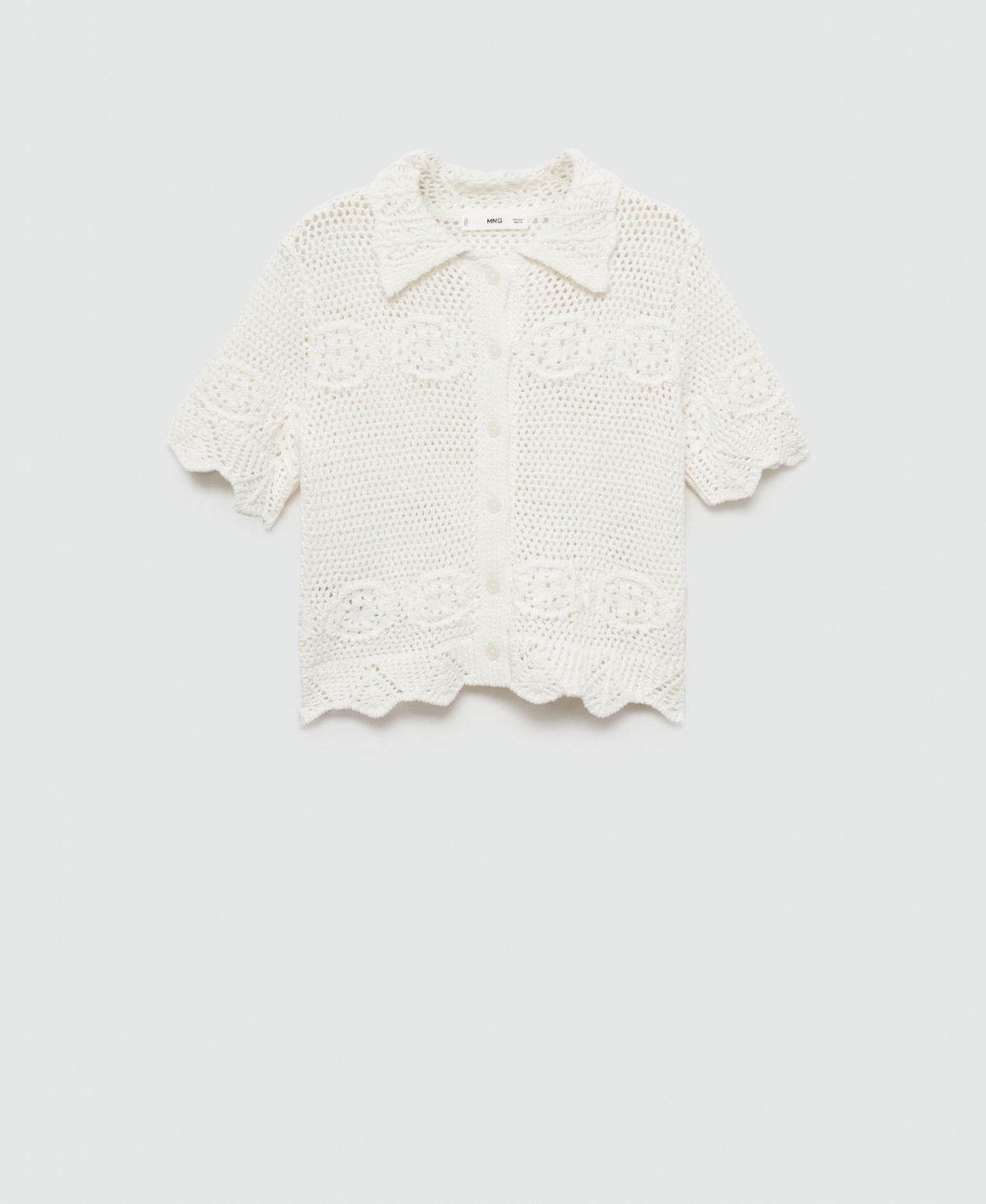 Mango Cardigan In Off White