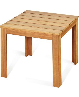 Wooden Square Patio Coffee Bistro Table