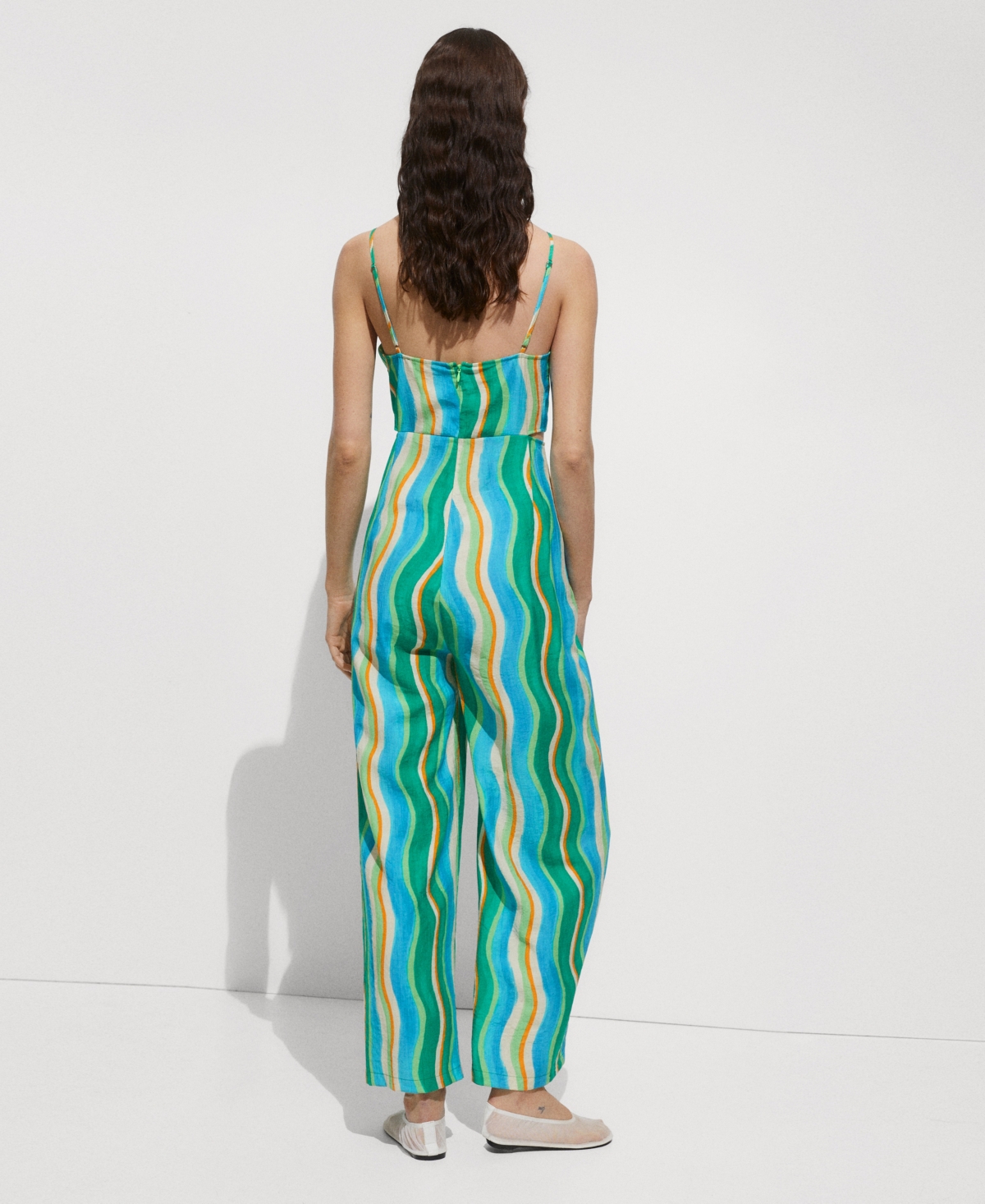 Mango Women's Long Printed Jumpsuit
