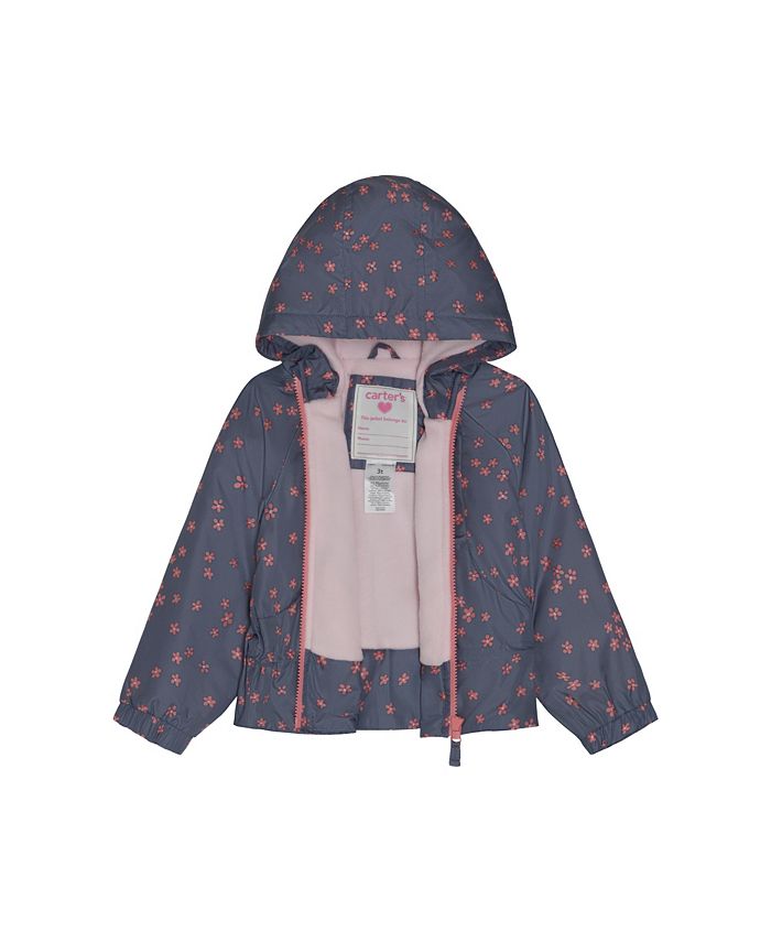 Carter's Toddler Girls FleeceLined Midweight Floral Jacket Macy's