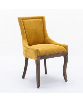 Handmade Plush High-Back Dining Chair