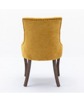 Handmade Plush High-Back Dining Chair