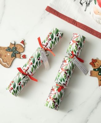 8PK 1.50''D X 10.00''H Christmas Holy Leaves Party Cracker with Gift Contents