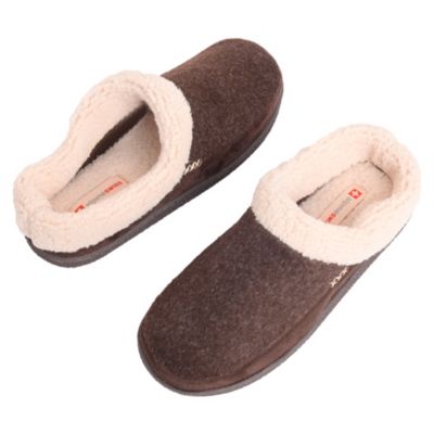 Mens Memory Foam Clog Slippers Fleece Fuzzy Slip On House Shoes