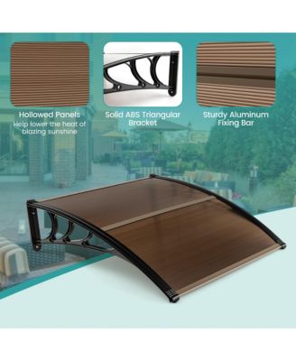 40'' x 40'' Patio Awning Canopy Outdoor Window Door Overhang Rain Snow Protection