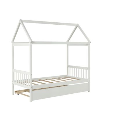 House Twin Bed With Trundle