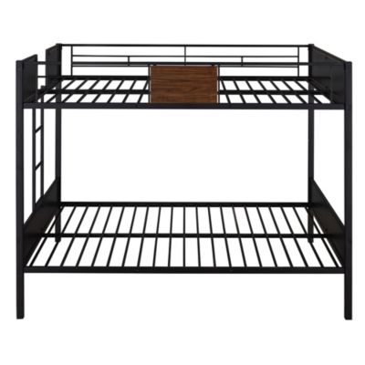 Modern Steel Bunk Bed with Ladder and Safety Rail