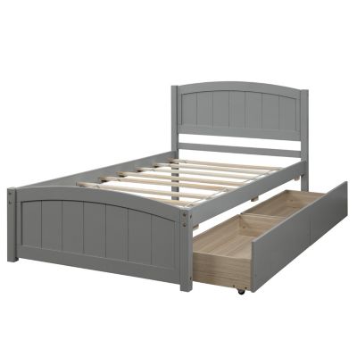 Streamdale Twin Size Platform Bed With Two Drawers