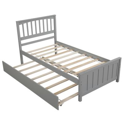 Streamdale Twin Size Platform Bed With Trundle