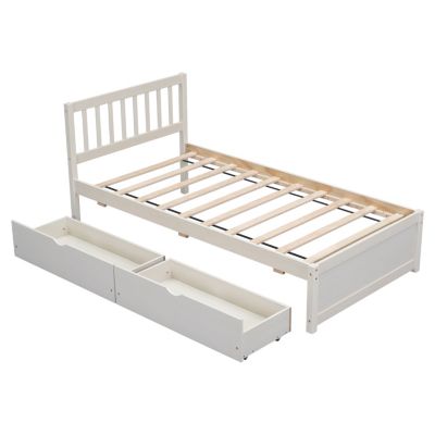 Streamdale Modern Twin Platform Bed with Storage