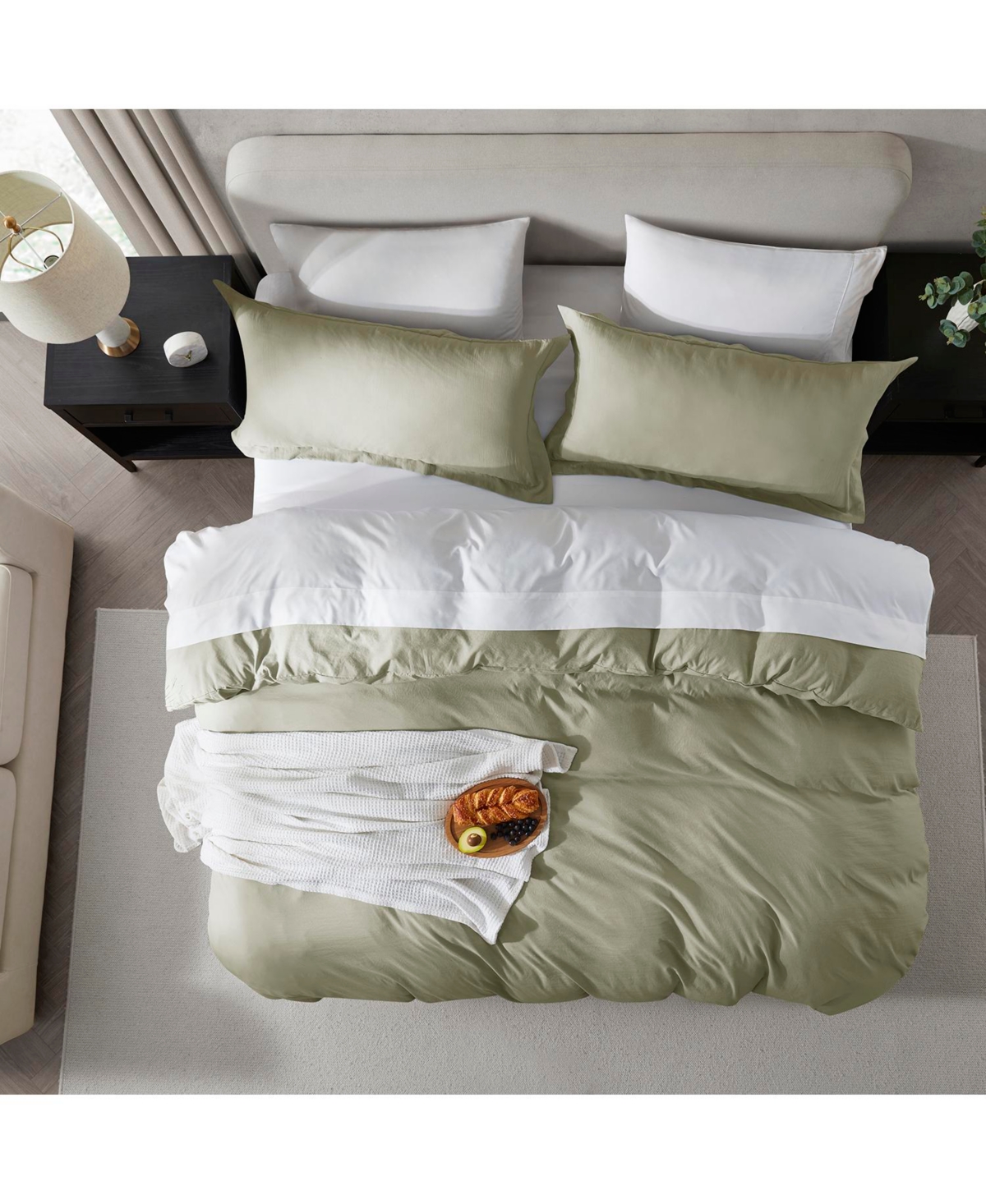 Clara Clark Super Soft Prewashed 3 Piece Duvet Cover Set - Zipper Closure (comforter not included)