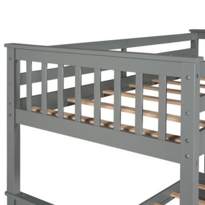 Streamdale Twin-Over-Twin Bunk Bed With Ladders And Two Storage Drawers