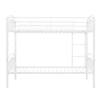 Streamdale Twin Over Twin Metal Bunk Bed, Divided Into Two Beds