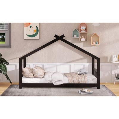 Streamdale Twin Size House Bed Wood Bed
