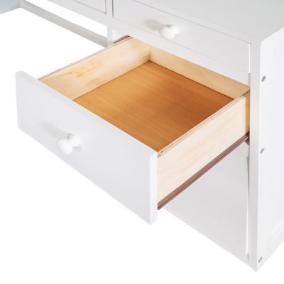 Streamdale Full Size Loft Bed With Ladder, Shelves, And Desk