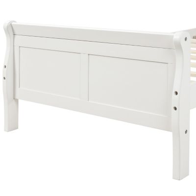 Streamdale Twin Platform Wood Sleigh Bed Frame with Headboard