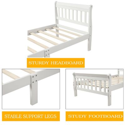 Streamdale Twin Platform Bed Frame with Headboard and Footboard
