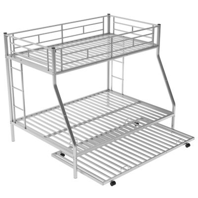 Streamdale Twin over Full Bunk Bed with Trundle and Ladders