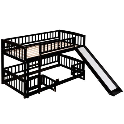 Streamdale Twin Bunk Bed w/ Slide and Ladder