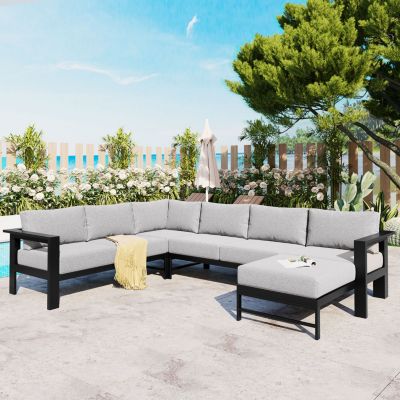 Streamdale Premium Aluminum Outdoor Sofa Set for Ultimate Comfort and Durability