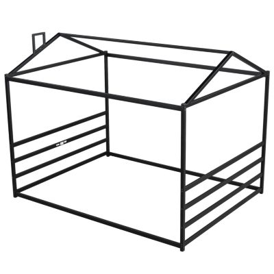 Streamdale Metal House Shape Platform Bed, Gold, Queen