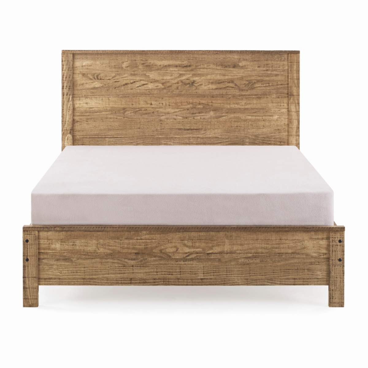 Streamdale Furniture Bed Frame: Solid Wood, Modern Rustic Style
