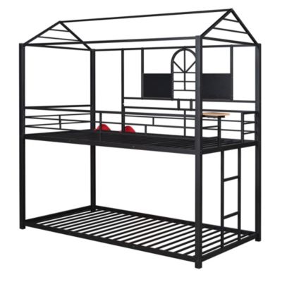 Streamdale Metal Bunk Bed with Slide and House