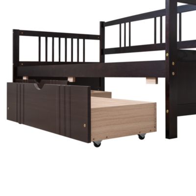 Streamdale Twin Size Daybed Wood Bed With Two Drawers