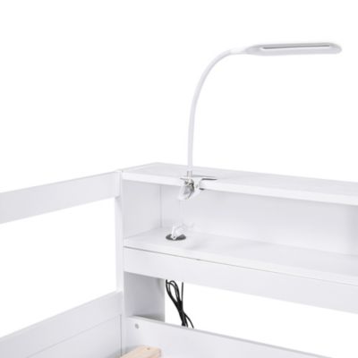 Streamdale Twin XL Wood Daybed with Trundles, Cubbies, & Charging