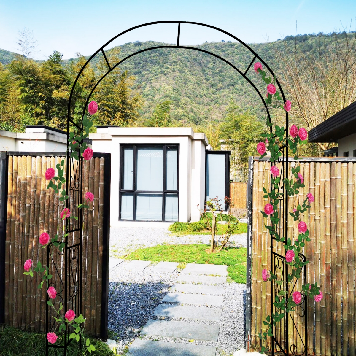 Streamdale Furniture Support Climbing Plants with Metal Garden Arch