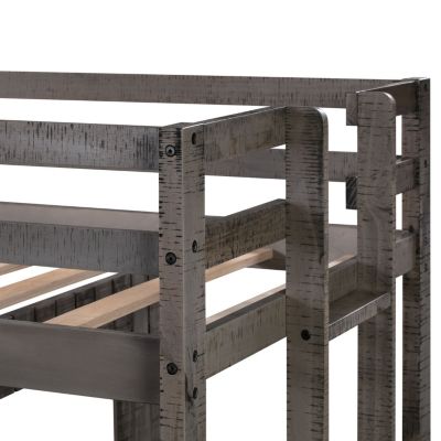 Streamdale Twin Over Full Playhouse Loft Bunk Bed