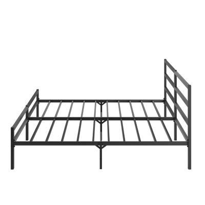 King Metal Platform Bed Frame with Headboard