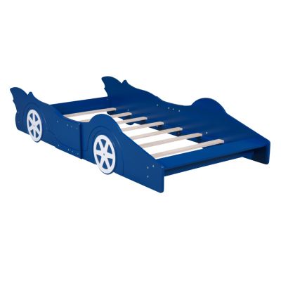 Streamdale Twin Size Race Car-Shaped Platform Bed With Wheels